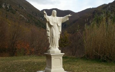 Nuova statua del Sacro Cuore a Poggio Bustone